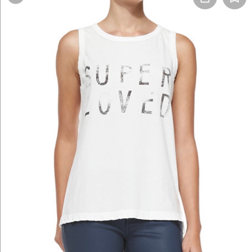NWT Current/Elliot Muscle Tank "Super Loved"